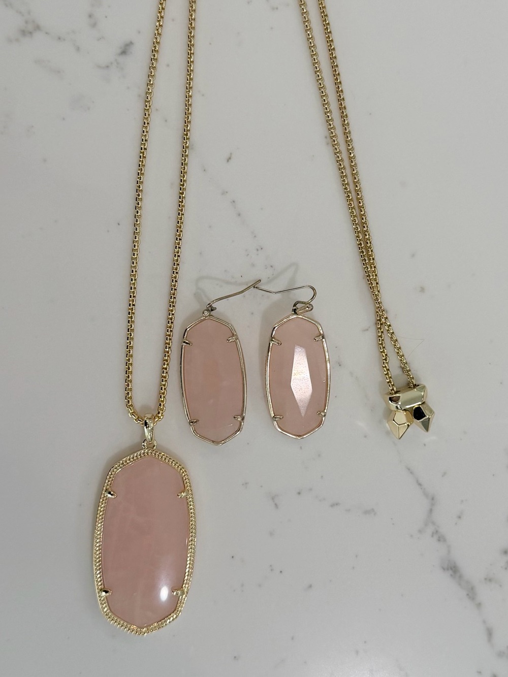 Kendra Scott Rayne Necklace and Elle Earrings Set